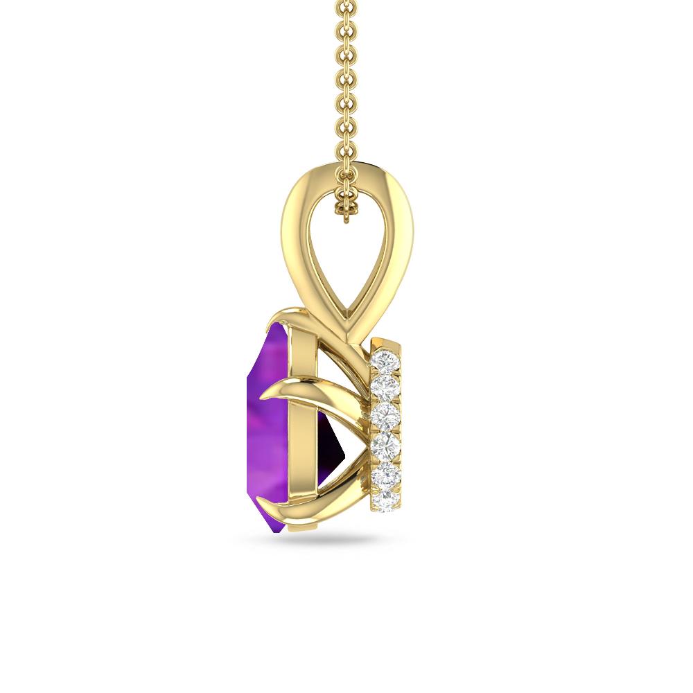 Yellow Gold - Amethyst