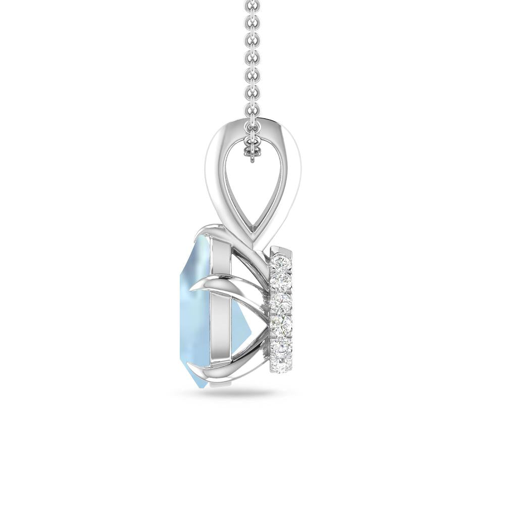 White Gold - Aquamarine