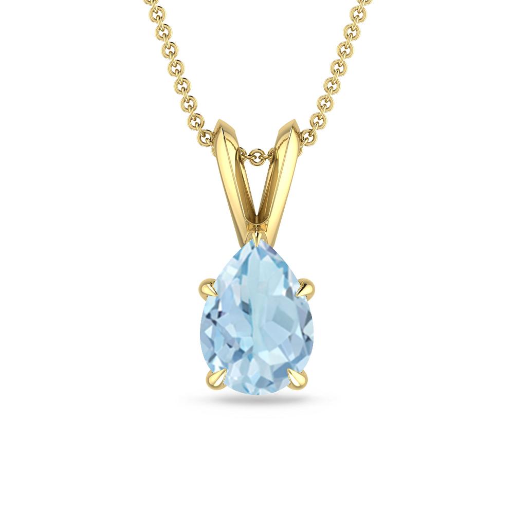 Yellow Gold - Aquamarine