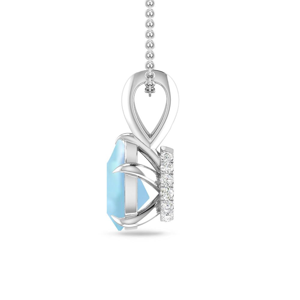 White Gold - Aquamarine