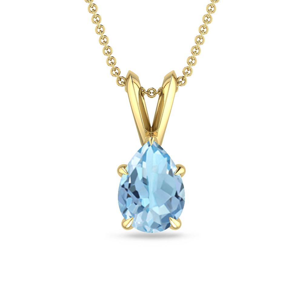 Yellow Gold - Aquamarine