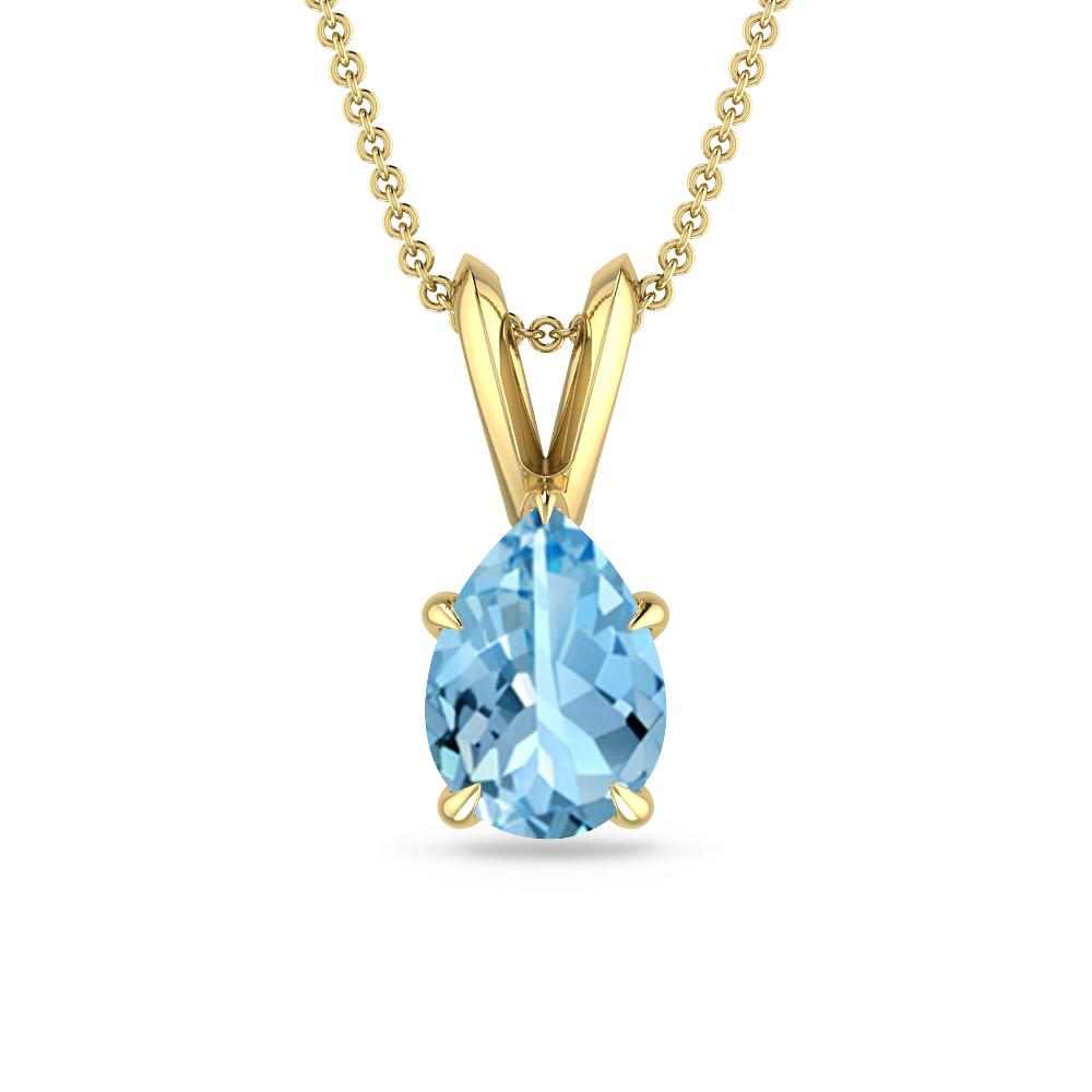 Yellow Gold - Aquamarine