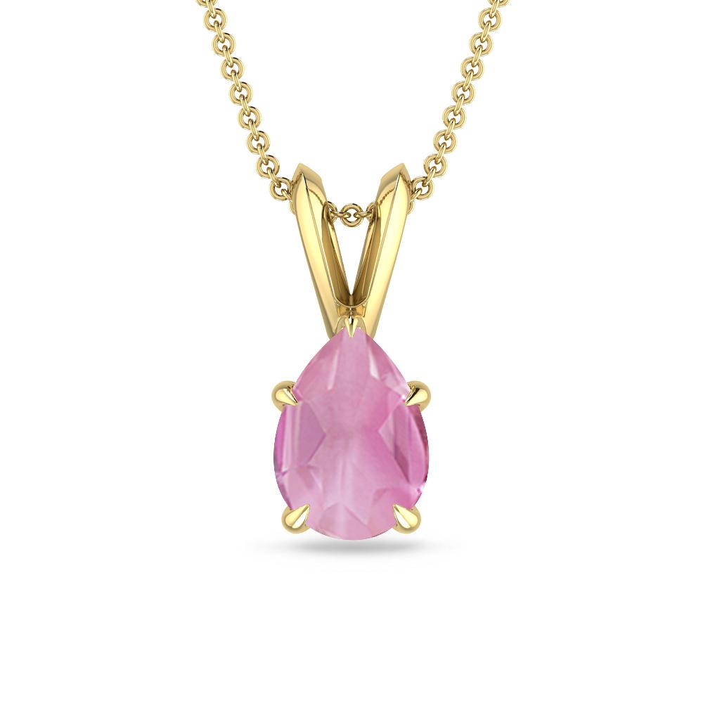 Yellow Gold - Pink Tourmaline