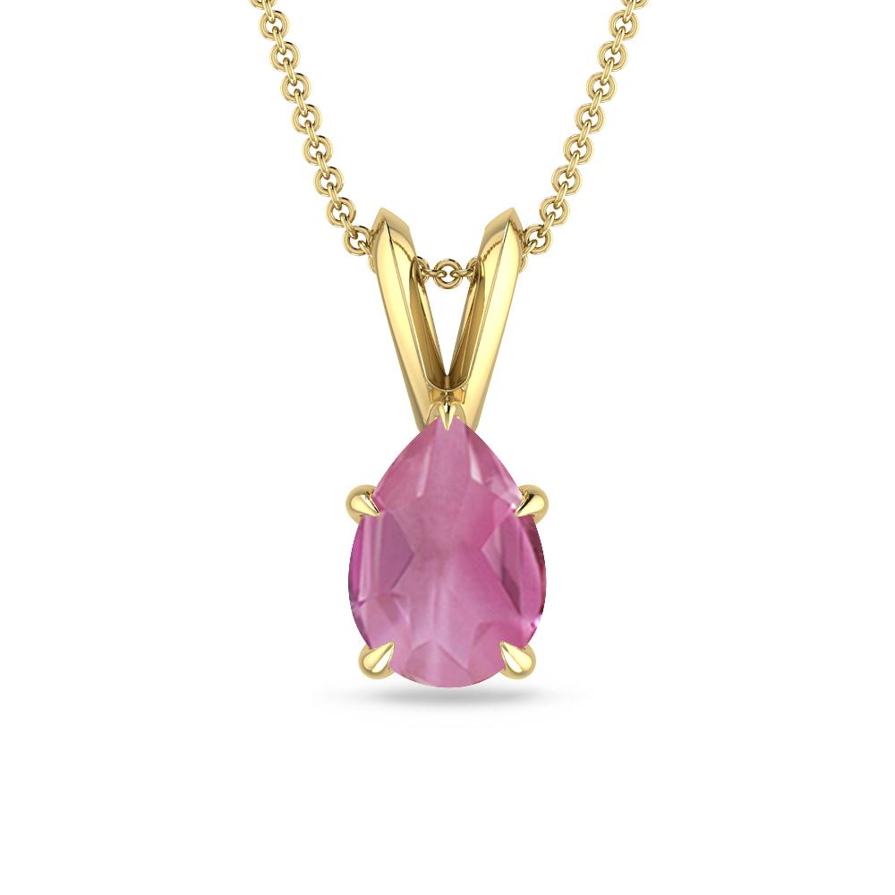 Yellow Gold - Pink Tourmaline