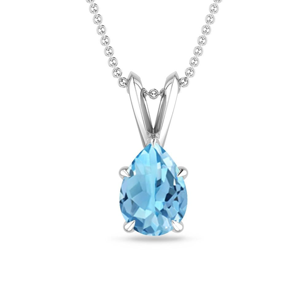 White Gold - Blue Topaz