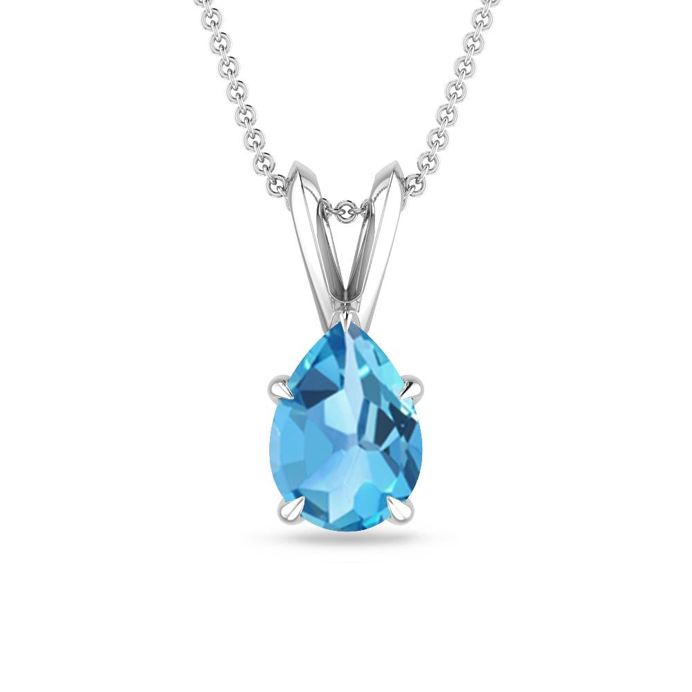 White Gold - Blue Topaz