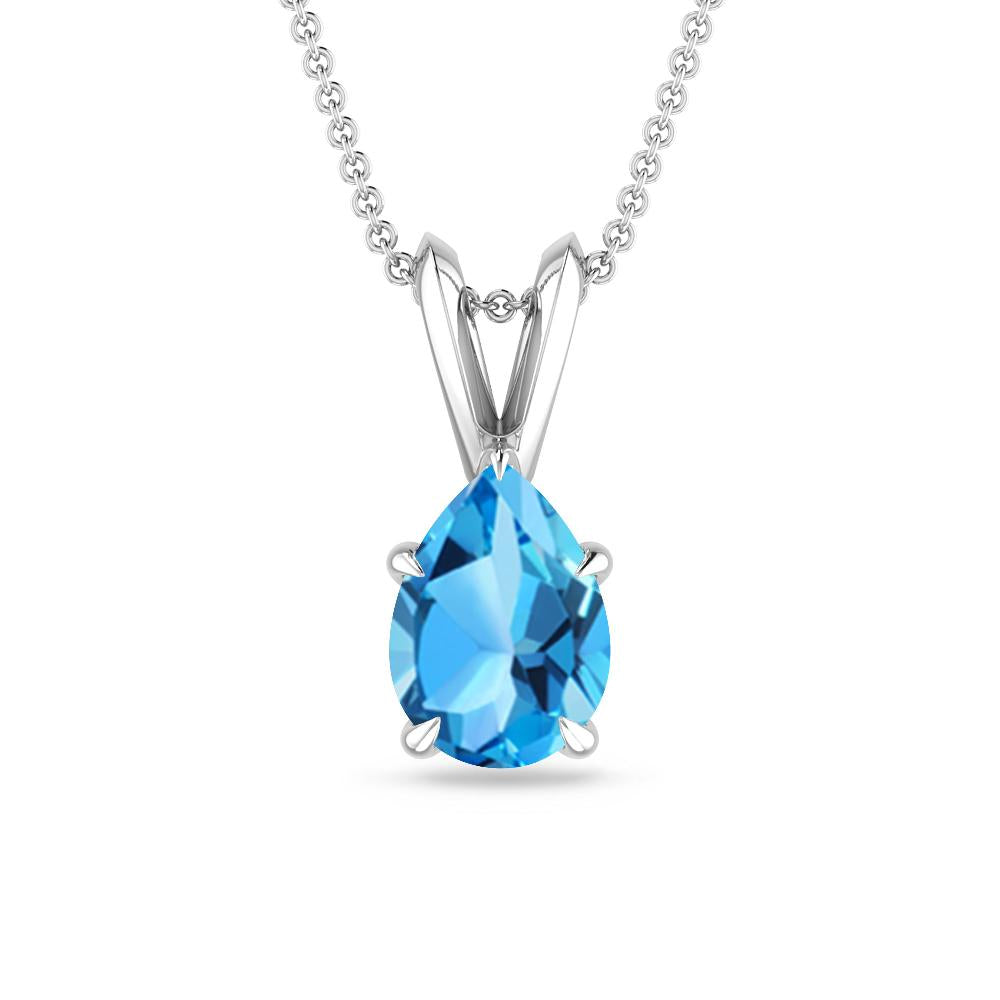 White Gold - Blue Topaz