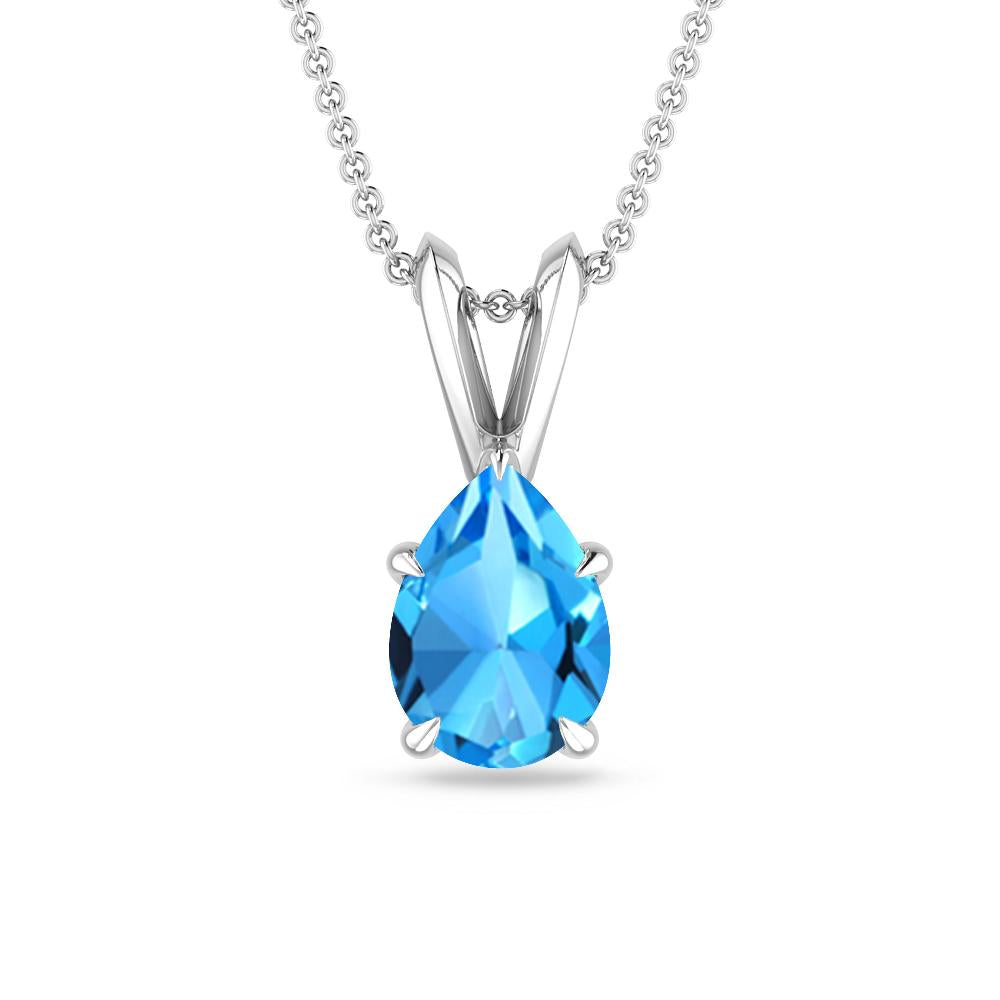 White Gold - Blue Topaz