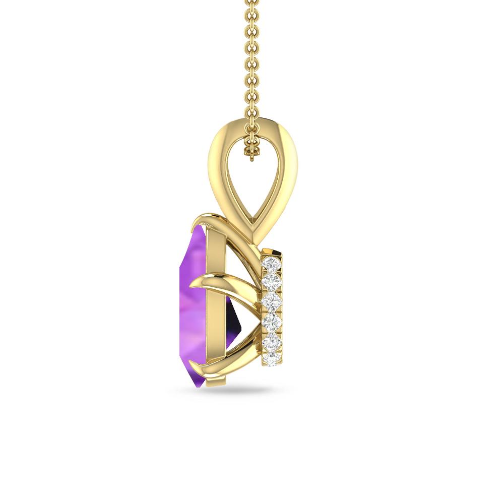 Yellow Gold - Amethyst