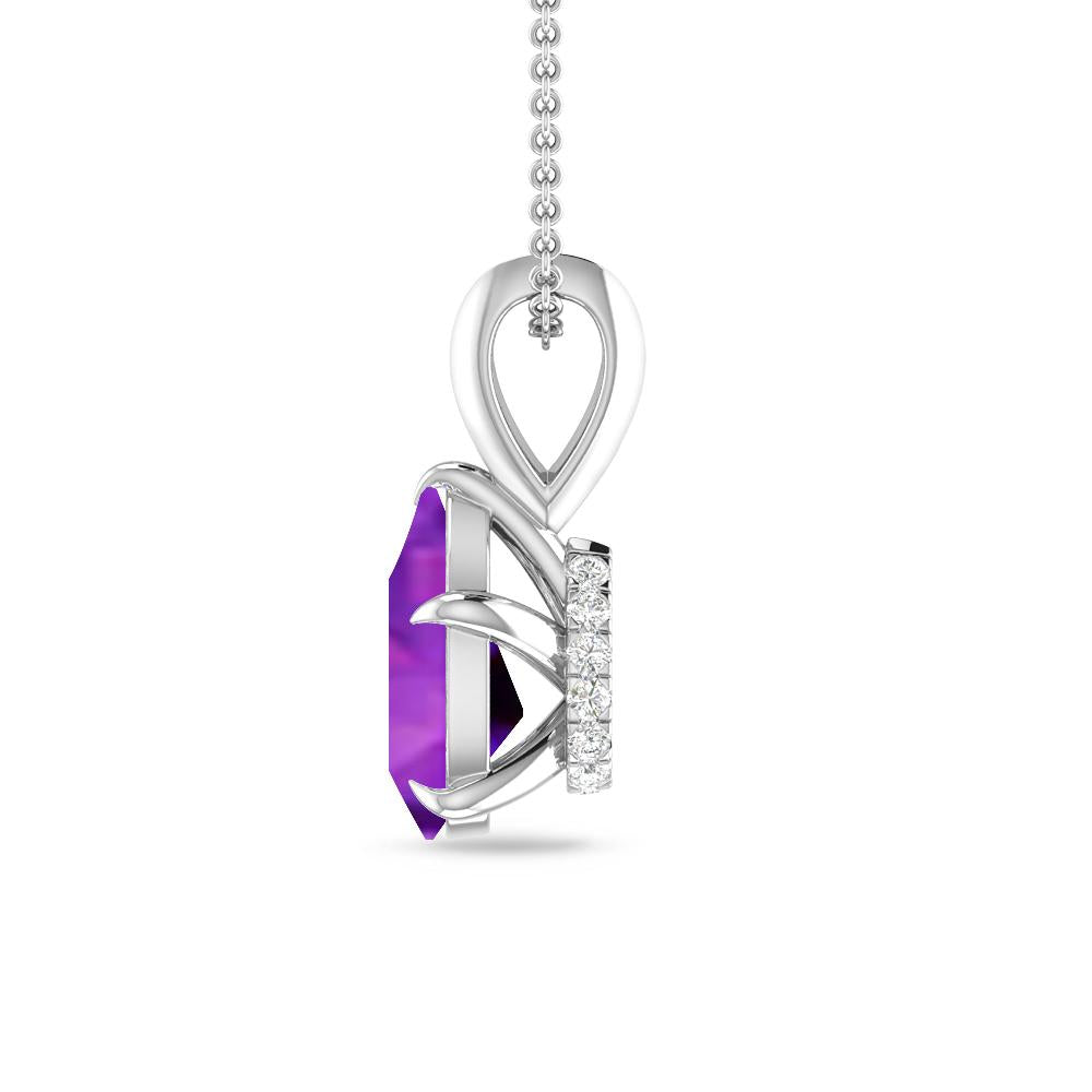 White Gold - Amethyst