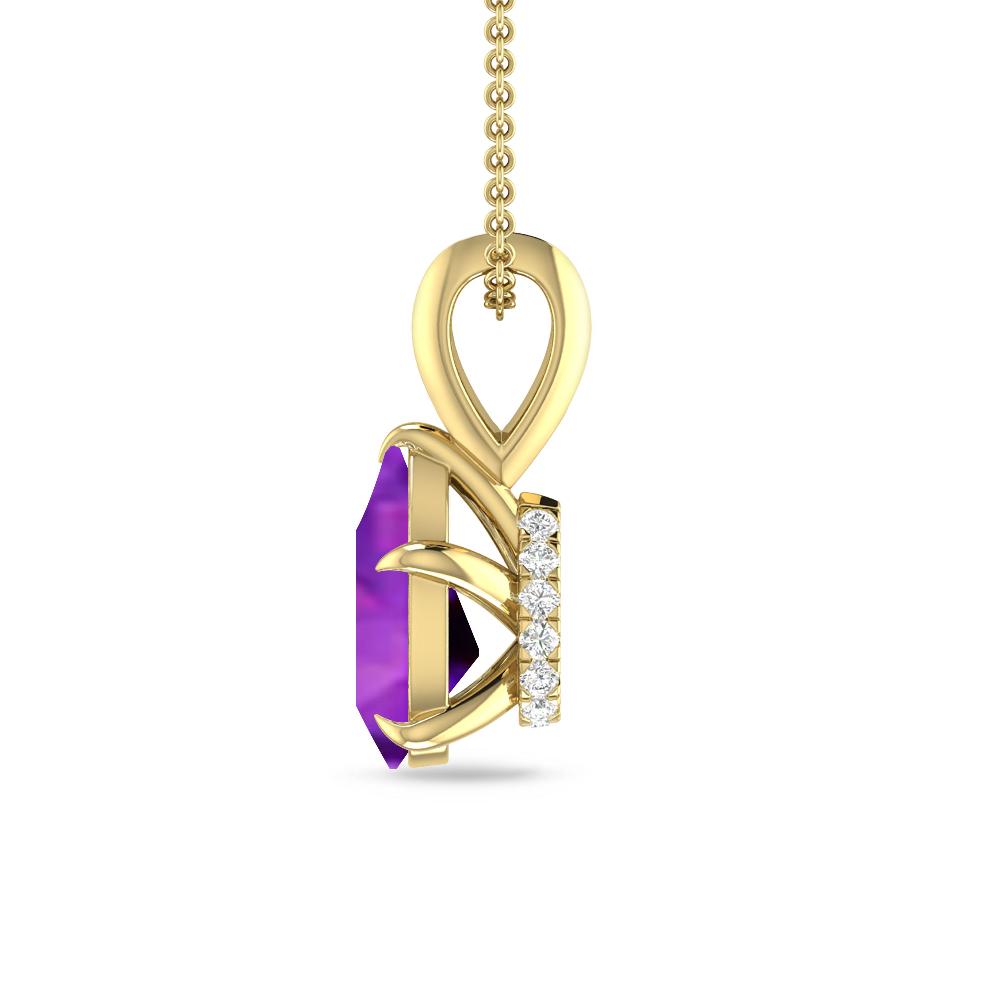 Yellow Gold - Amethyst