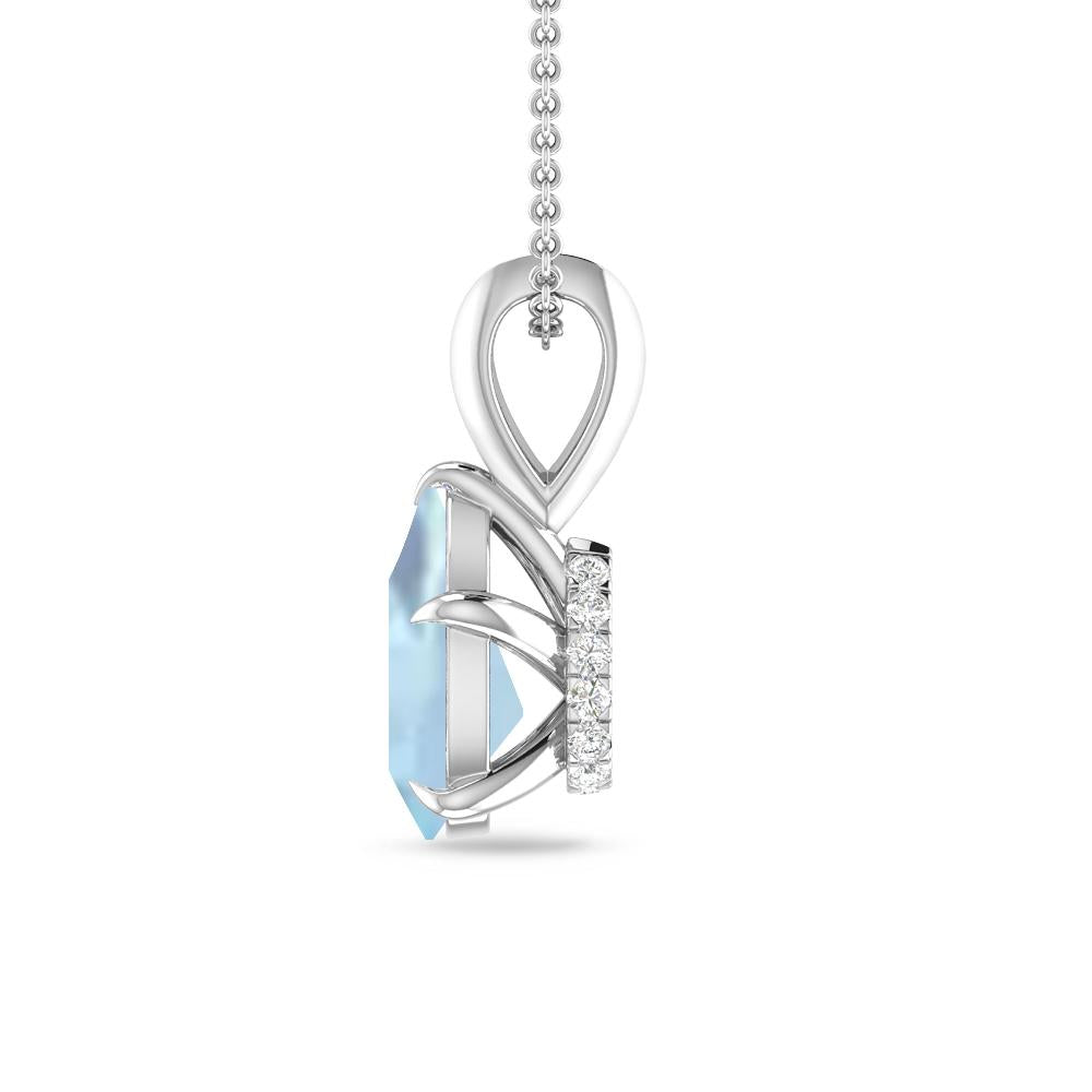 White Gold - Aquamarine