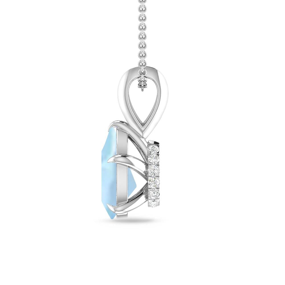 White Gold - Aquamarine