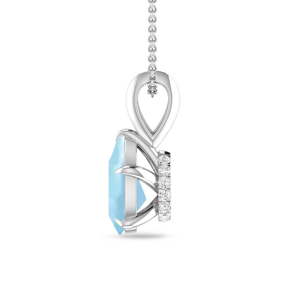 White Gold - Aquamarine