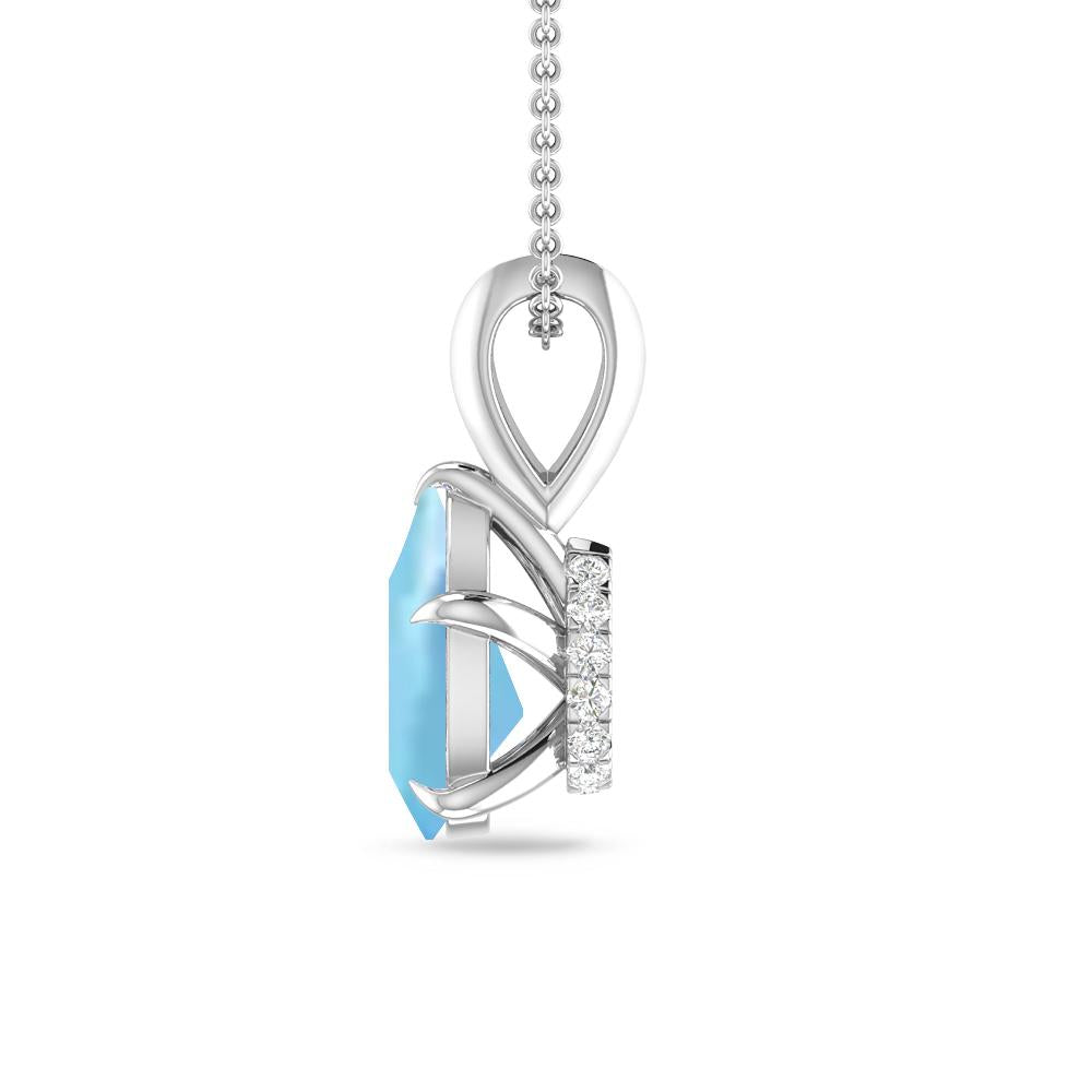 White Gold - Aquamarine