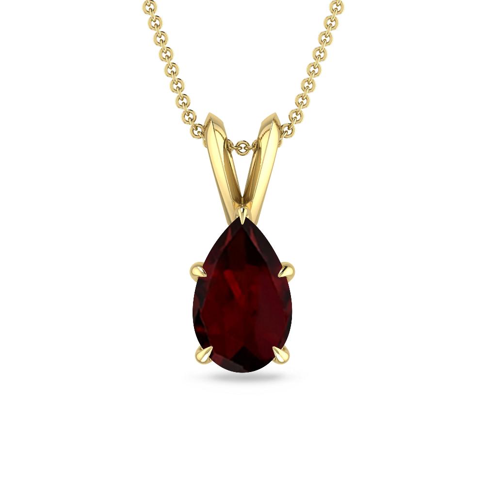 Yellow Gold - Garnet