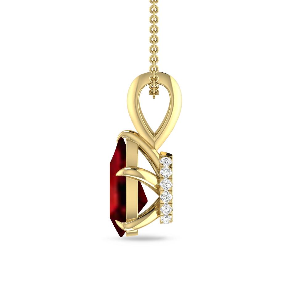 Yellow Gold - Garnet