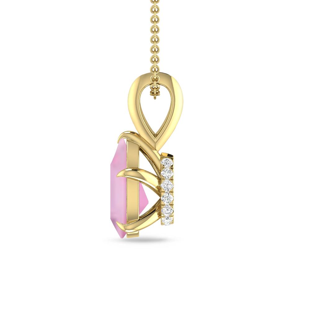 Yellow Gold - Pink Tourmaline