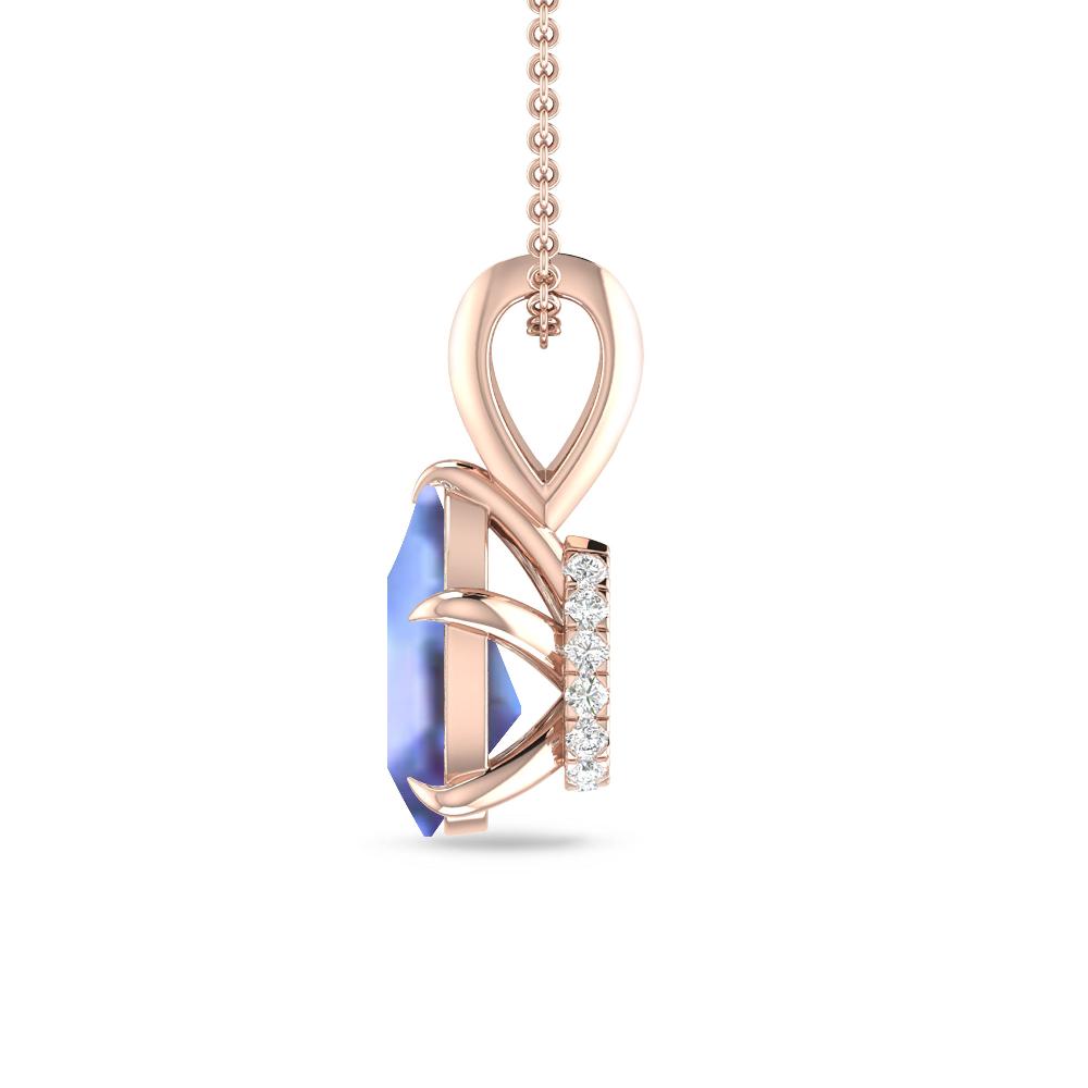 Rose Gold - Tanzanite