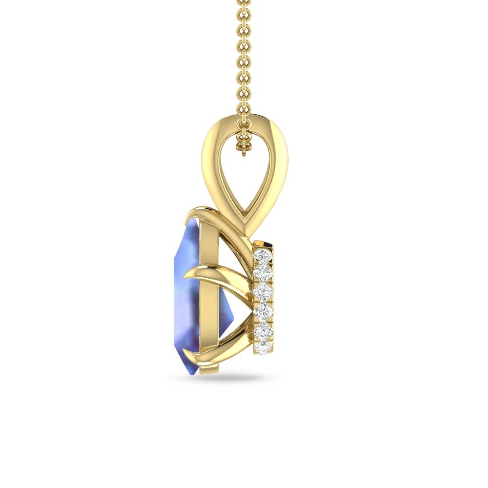 Yellow Gold - Tanzanite