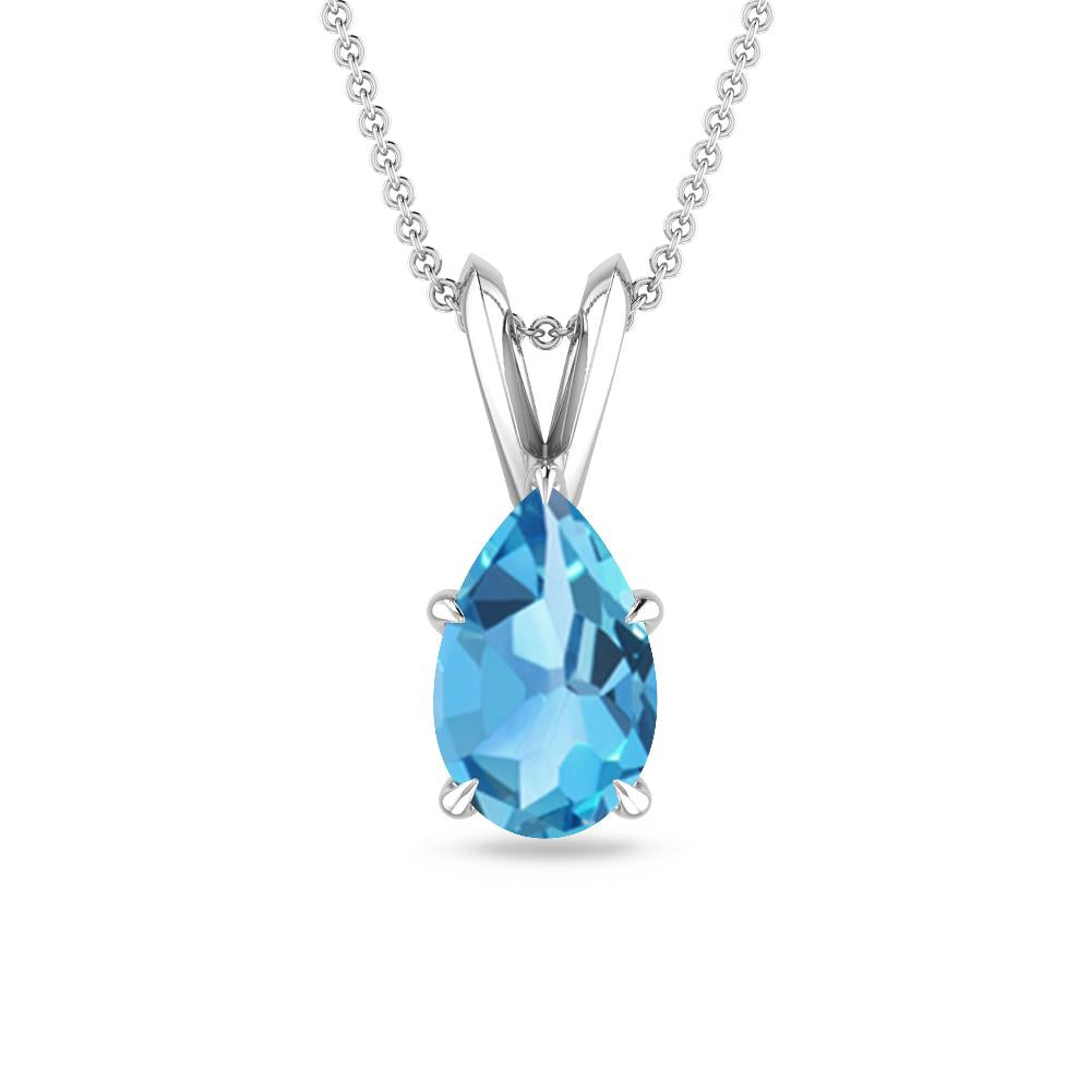 White Gold - Blue Topaz