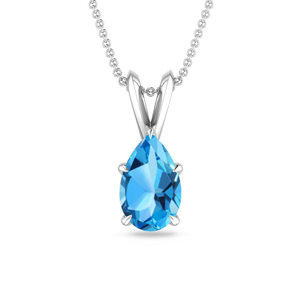 White Gold - Blue Topaz