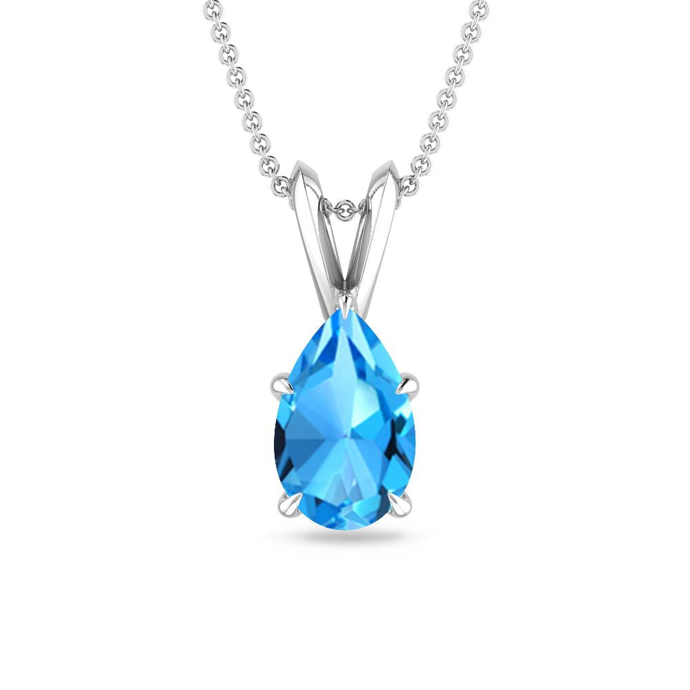 White Gold - Blue Topaz