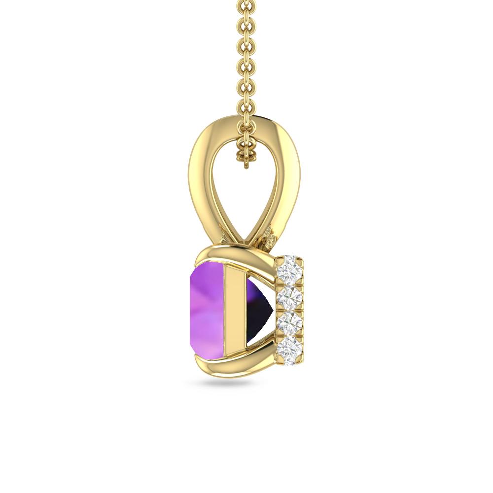 Yellow Gold - Amethyst