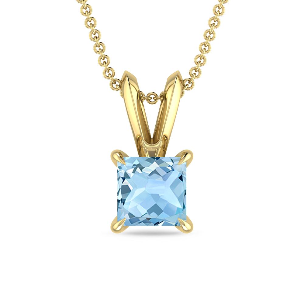 Yellow Gold - Aquamarine