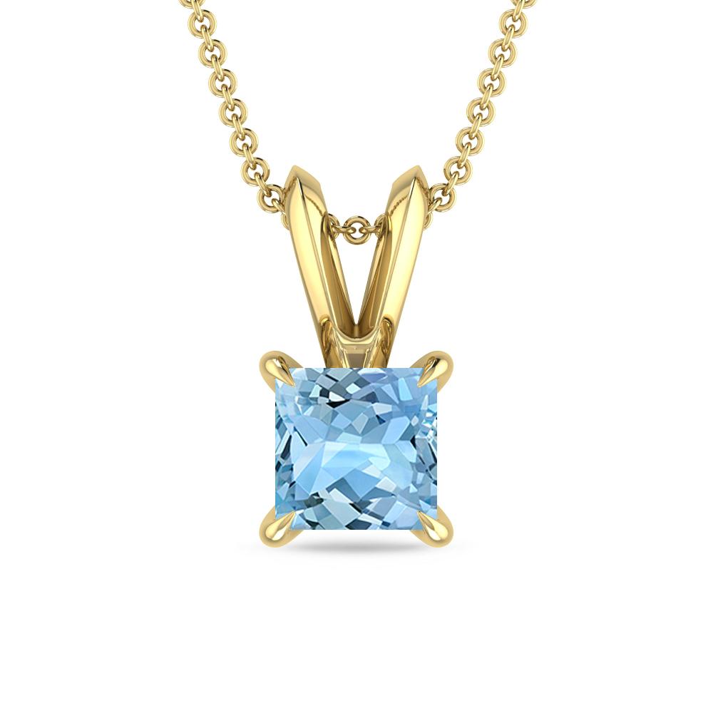 Yellow Gold - Aquamarine