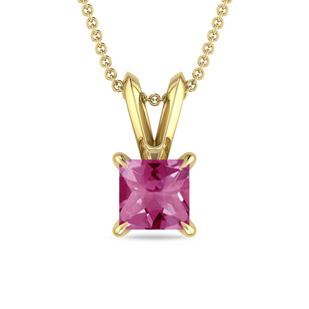 Yellow Gold - Pink Tourmaline