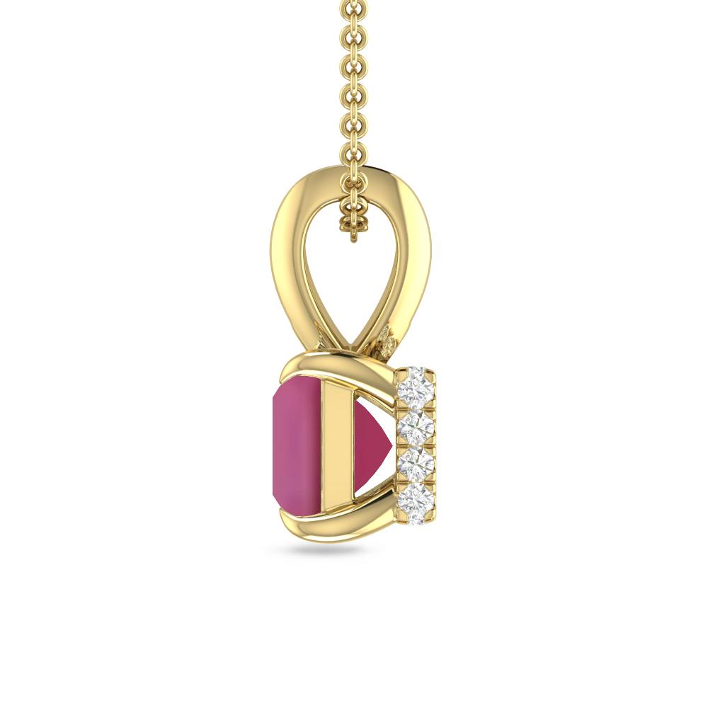 Yellow Gold - Pink Tourmaline