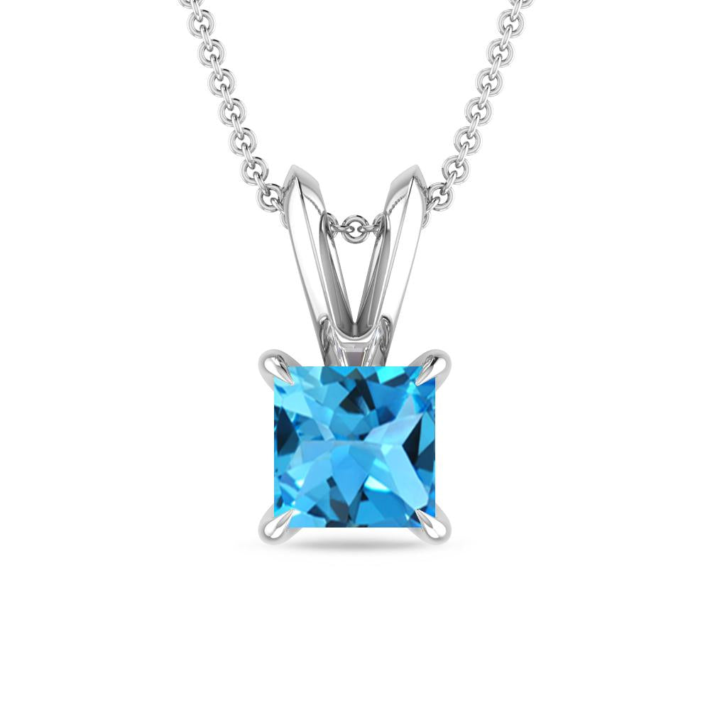 White Gold - Blue Topaz