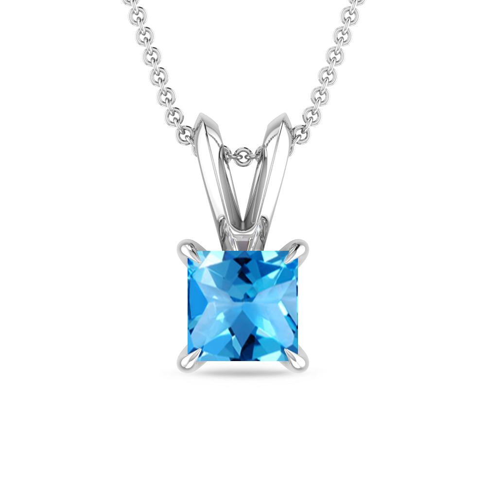 White Gold - Blue Topaz