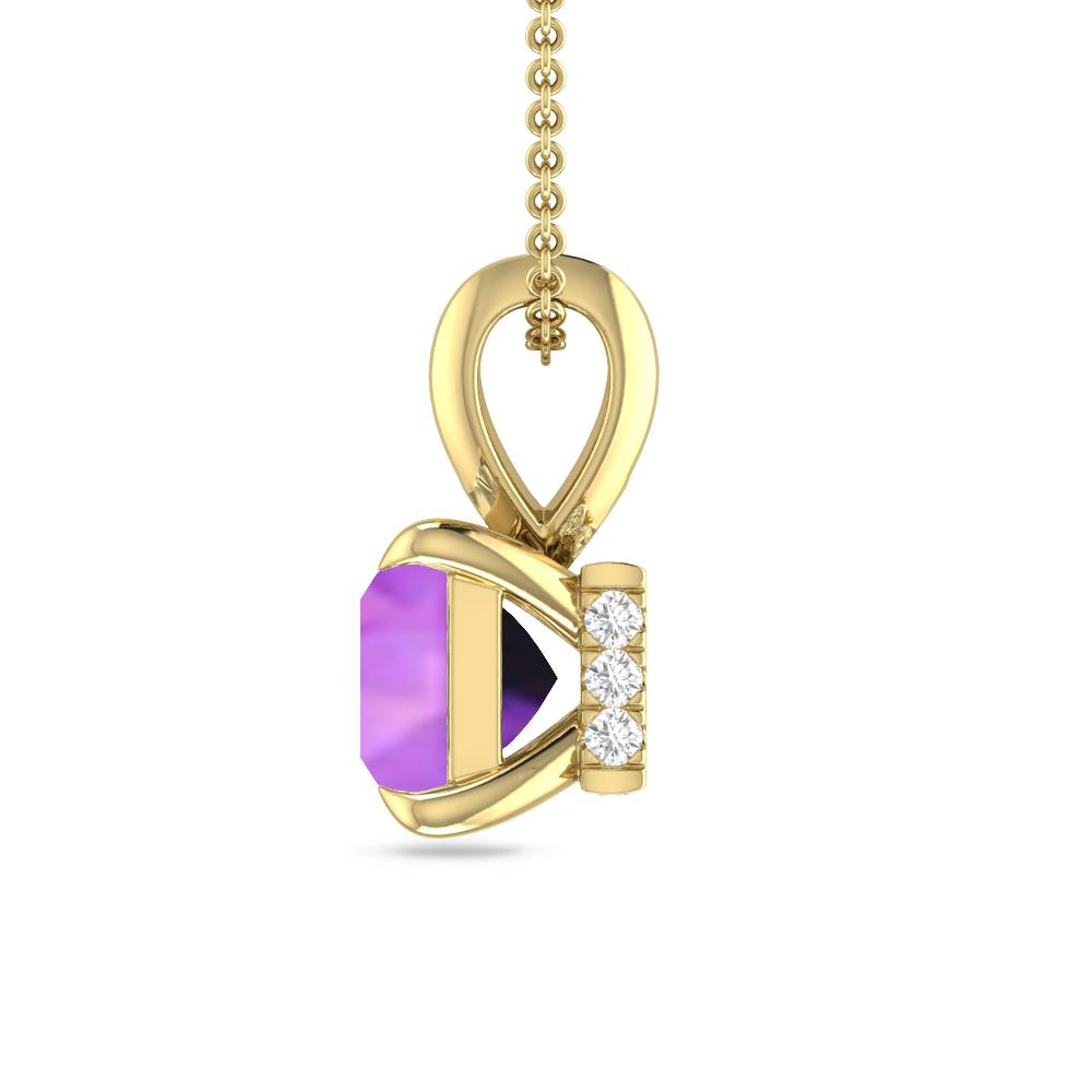 Yellow Gold - Amethyst