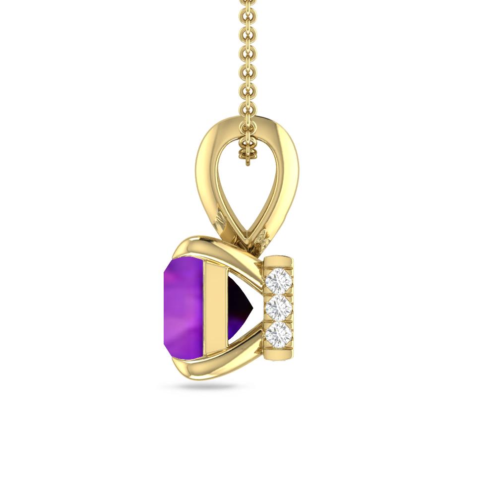 Yellow Gold - Amethyst