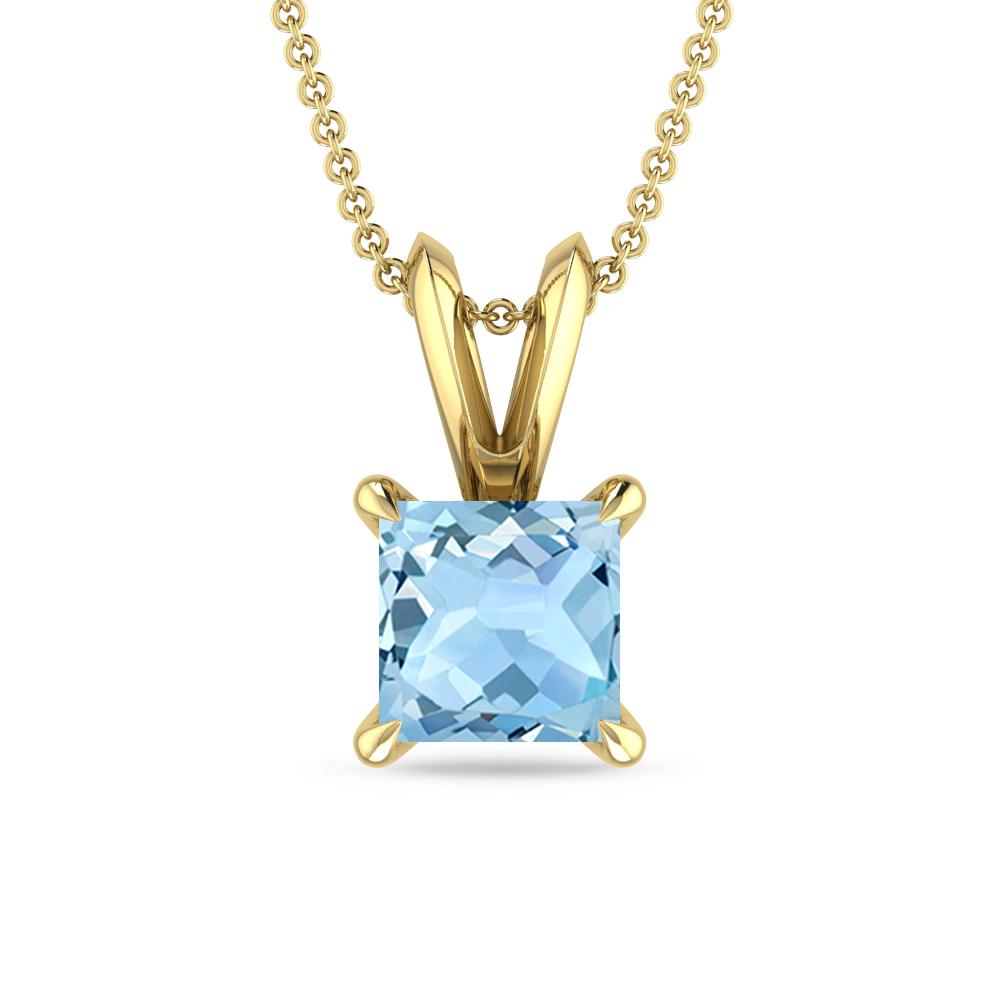 Yellow Gold - Aquamarine