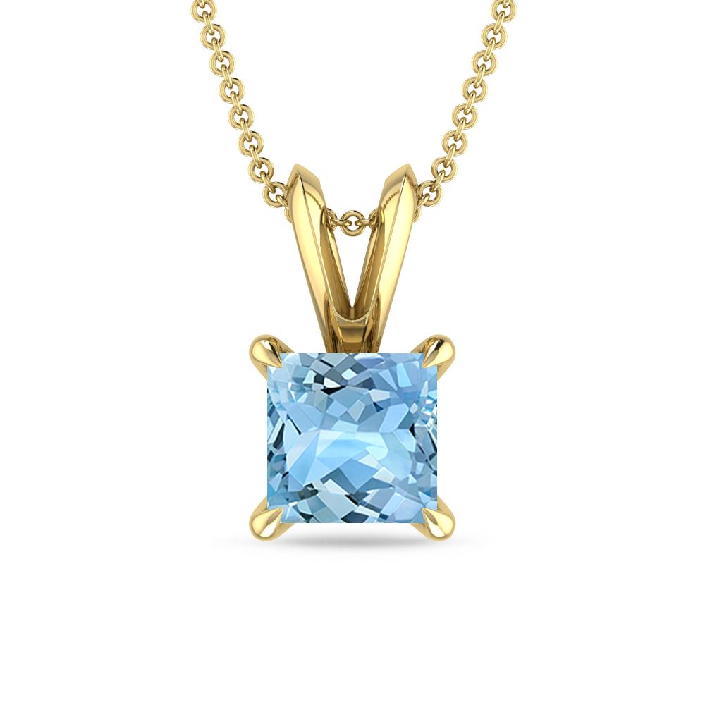 Yellow Gold - Aquamarine