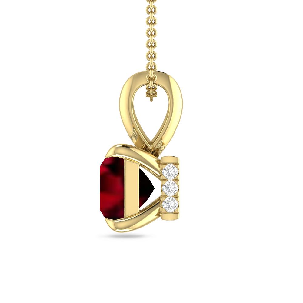 Yellow Gold - Garnet