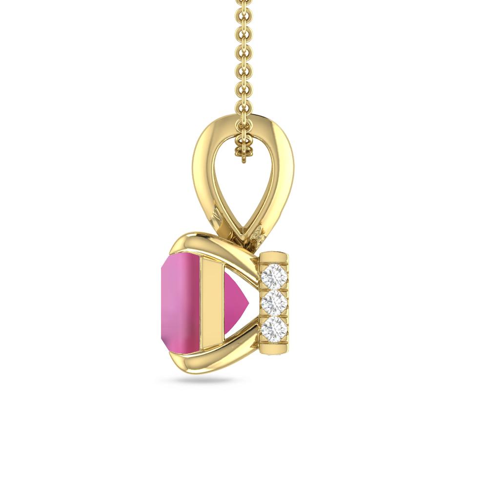 Yellow Gold - Pink Tourmaline