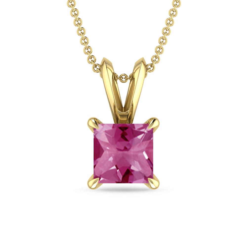 Yellow Gold - Pink Tourmaline