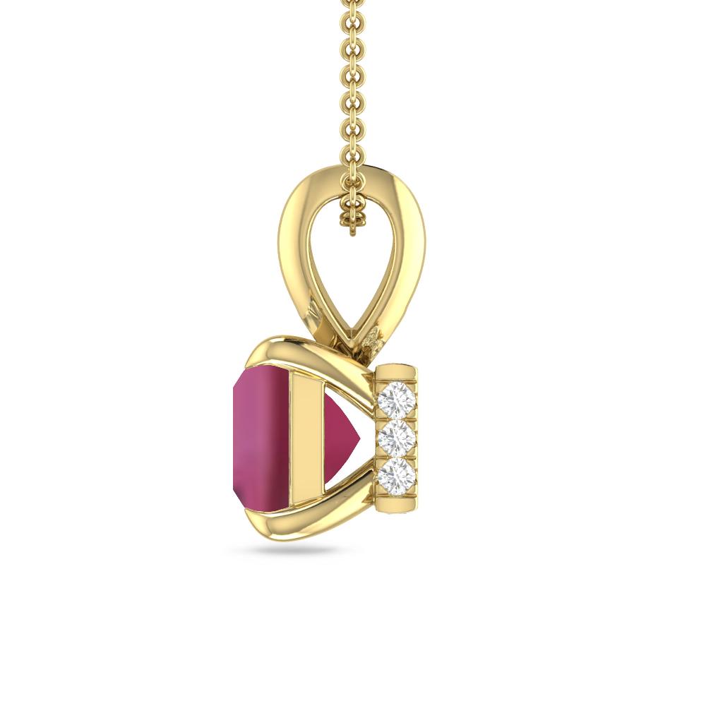 Yellow Gold - Pink Tourmaline