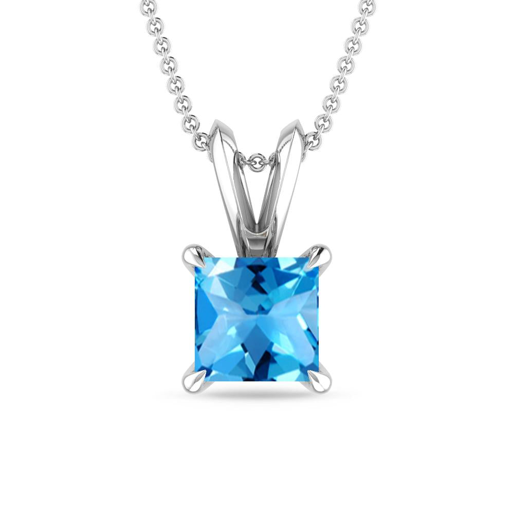 White Gold - Blue Topaz