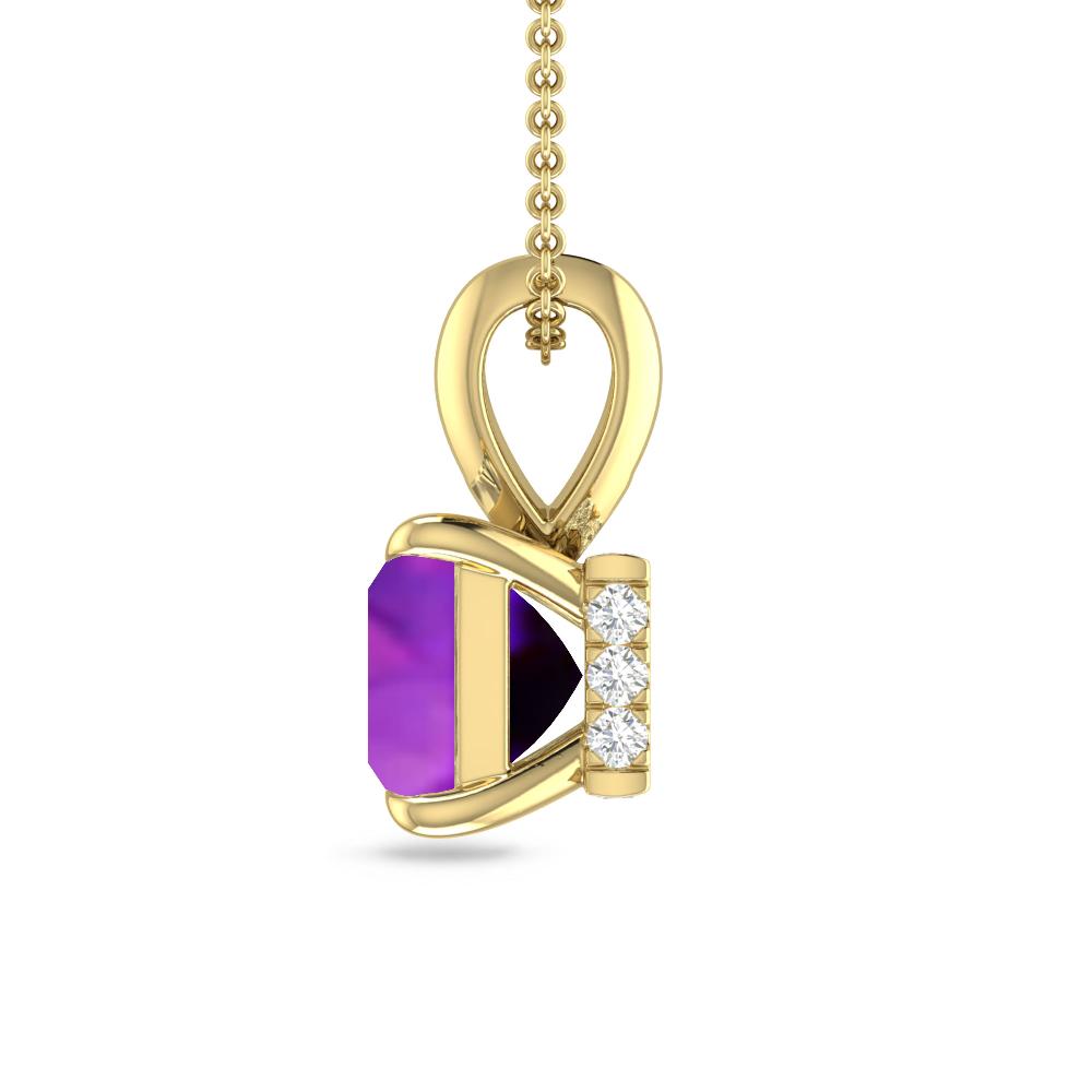 Yellow Gold - Amethyst