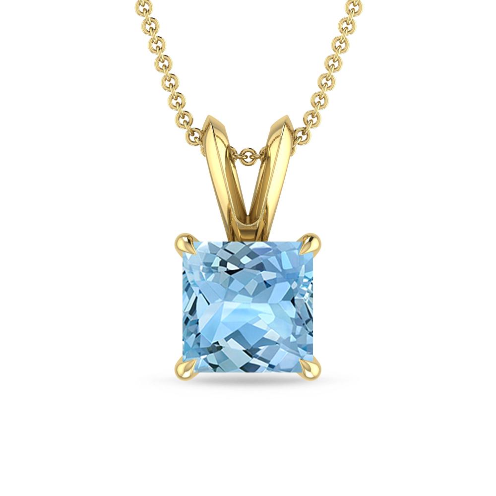 Yellow Gold - Aquamarine