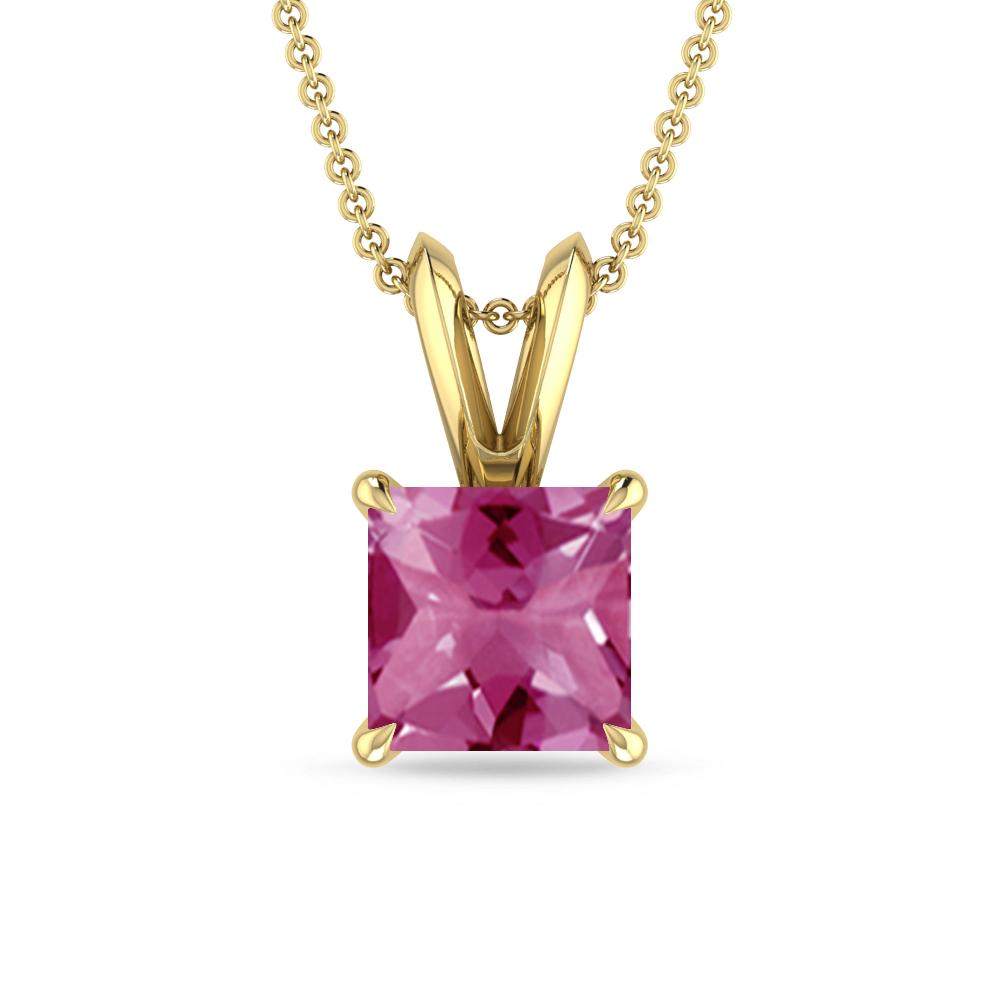 Yellow Gold - Pink Tourmaline