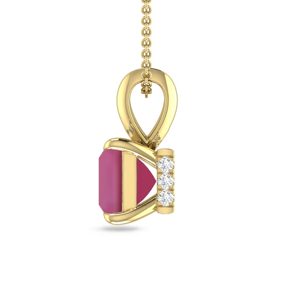 Yellow Gold - Pink Tourmaline