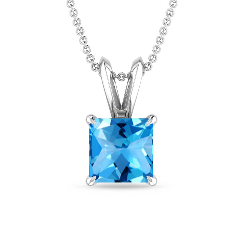 White Gold - Blue Topaz