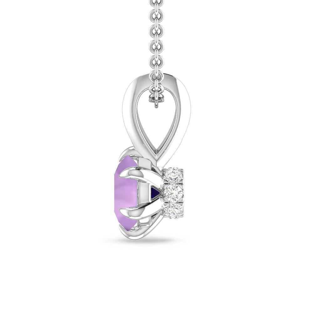 White Gold - Amethyst