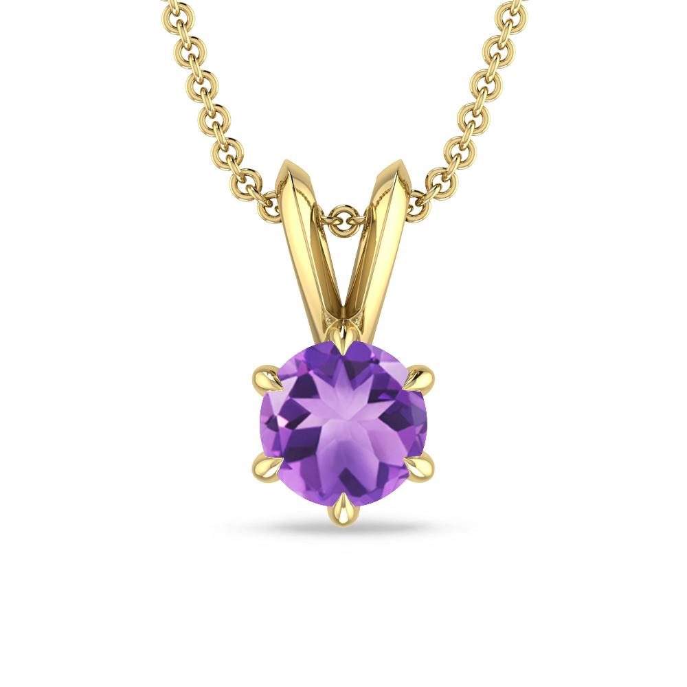 Yellow Gold - Amethyst